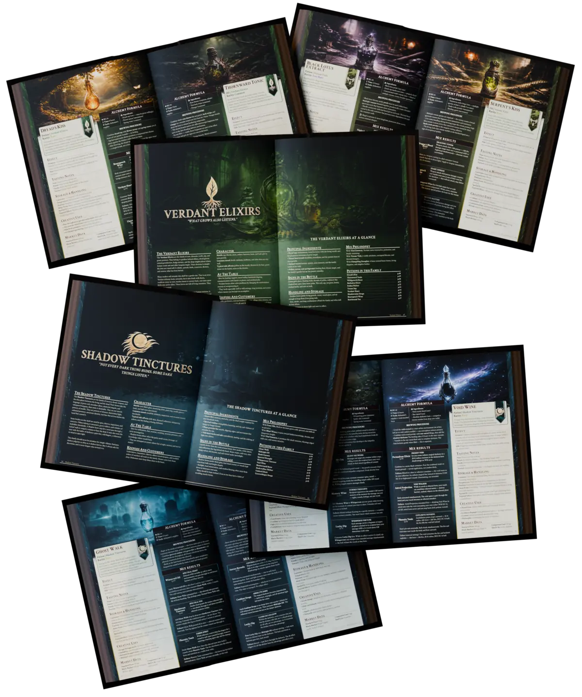 Assorted potion artwork preview