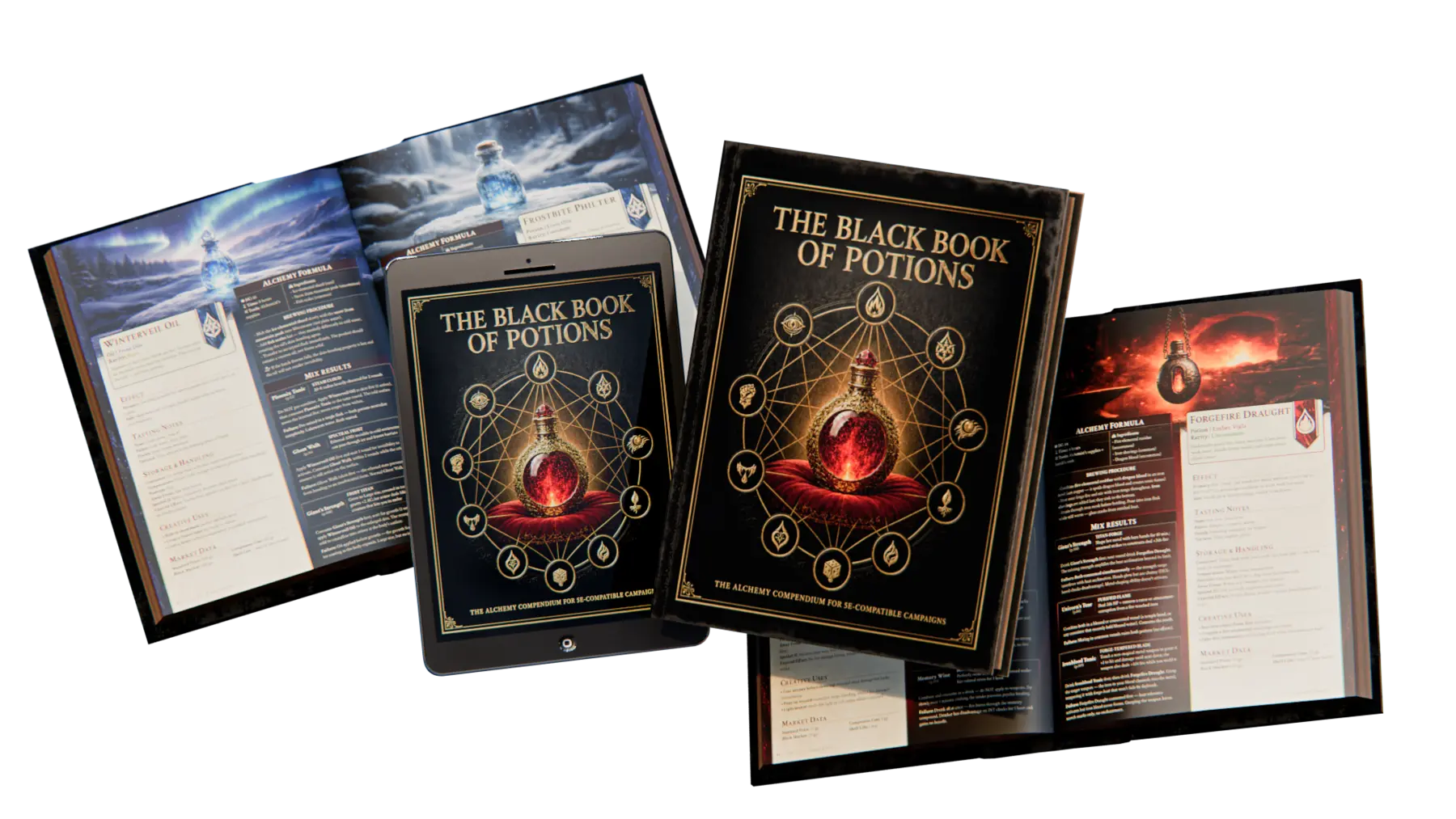 The Black Book of Potions banner art